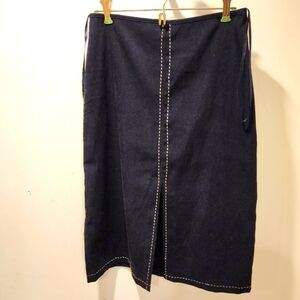 CONNECTED APPAREL black pencil midi Skirt size 10